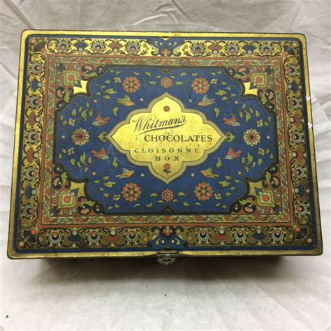 metal whitmans chocolate box|vintage whitman's chocolate box.